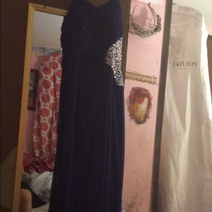 Blue prom dress